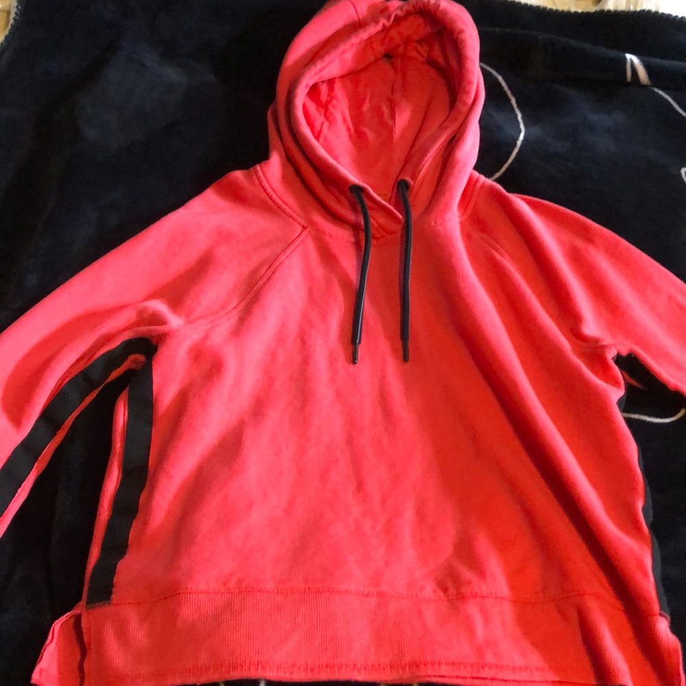Red Calvin Klein hoodie. Size medium in woman.